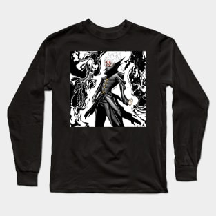 okarun in turbo ginny powers in ecopop dark style arts Long Sleeve T-Shirt